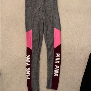 vs Pink grey leggings